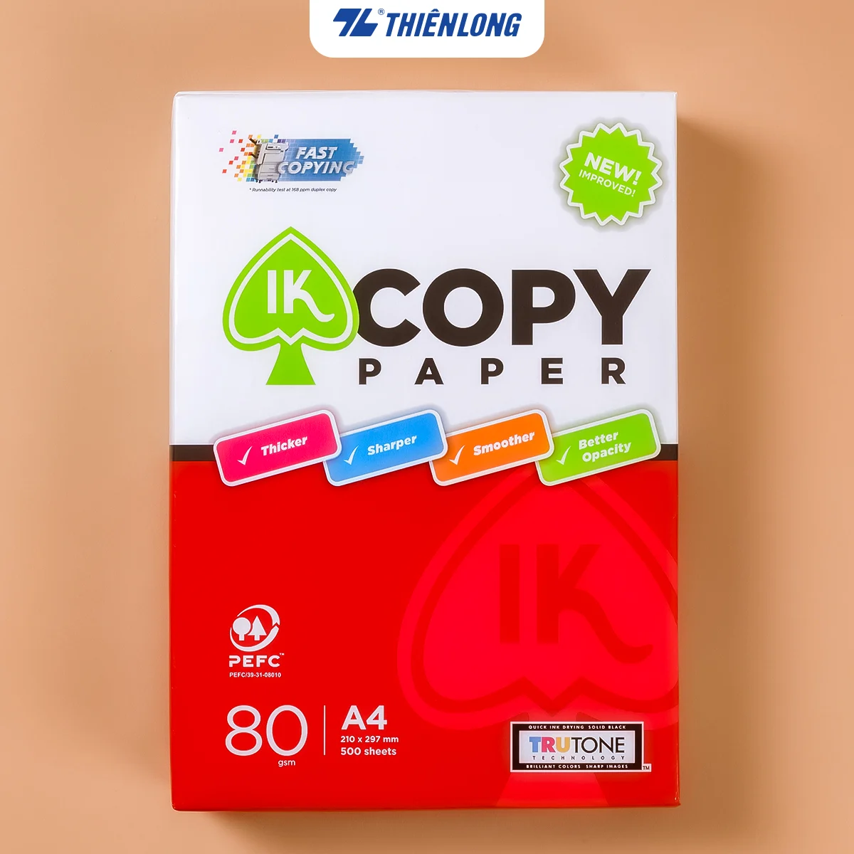 Ream giấy A4 80 gsm IK Copy (500 tờ) - Hàng nhập khẩu Indonesia - Hình ảnh 2